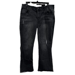 Democracy Women’s Size 16W Jeans Ab Technology Straight Leg Stretch Denim Grey